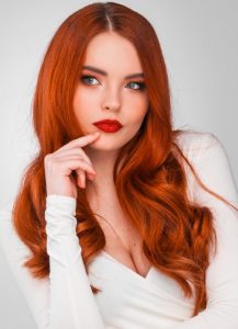 red hair colour trend, suzanne's hair salon, coventry