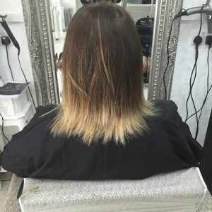 Before Great Lengths hair extensions at Coventry hair salon