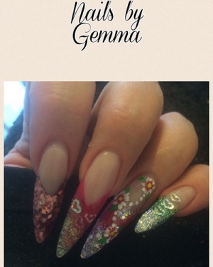 Gemma Crowthers nails at Suzannes Stoke, Coventry